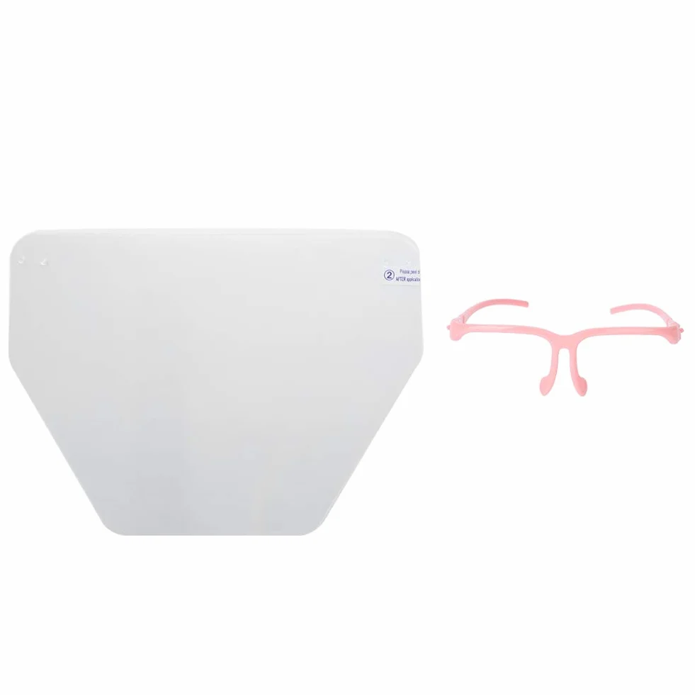 Visiera per Visiera, Visiera Integrale Trasparente Resistente Alla Maschera per il Viso Odontoiatrica Professionale Visiera Dentale Protettiva Staccabile per Attività Quotidiane e Lavoro(Rosa)