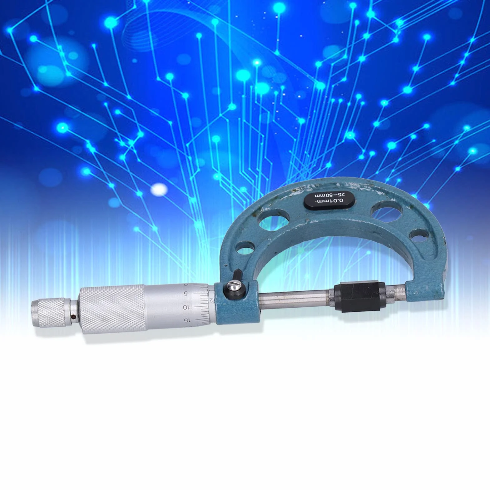 Micrometro per Esterni 0,01 mm Acciaio Inossidabile (25-50 mm) con Chiave