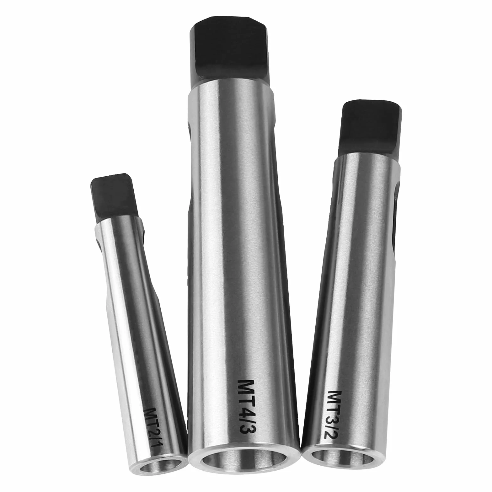 LALAGO 3Pcs Cono Morse Drill manicotto di riduzione Adattatore per tornio fresatura (MT1 a MT2, MT2 a MT3, MT3 a MT4)