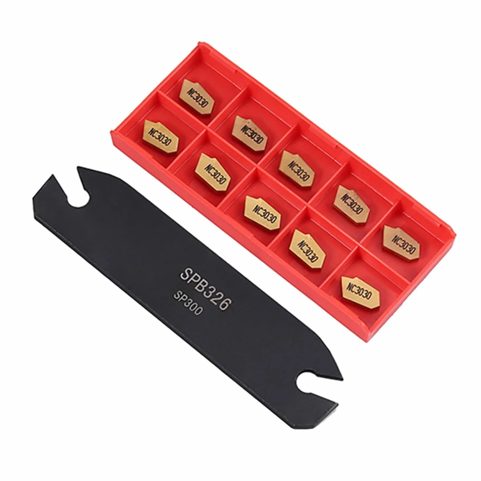 SPB26-3 Utensile da taglio scanalature 26 mm 10 inserti GTN-3 SP300 lame carburo alta durezza per semilavoratura acciaio