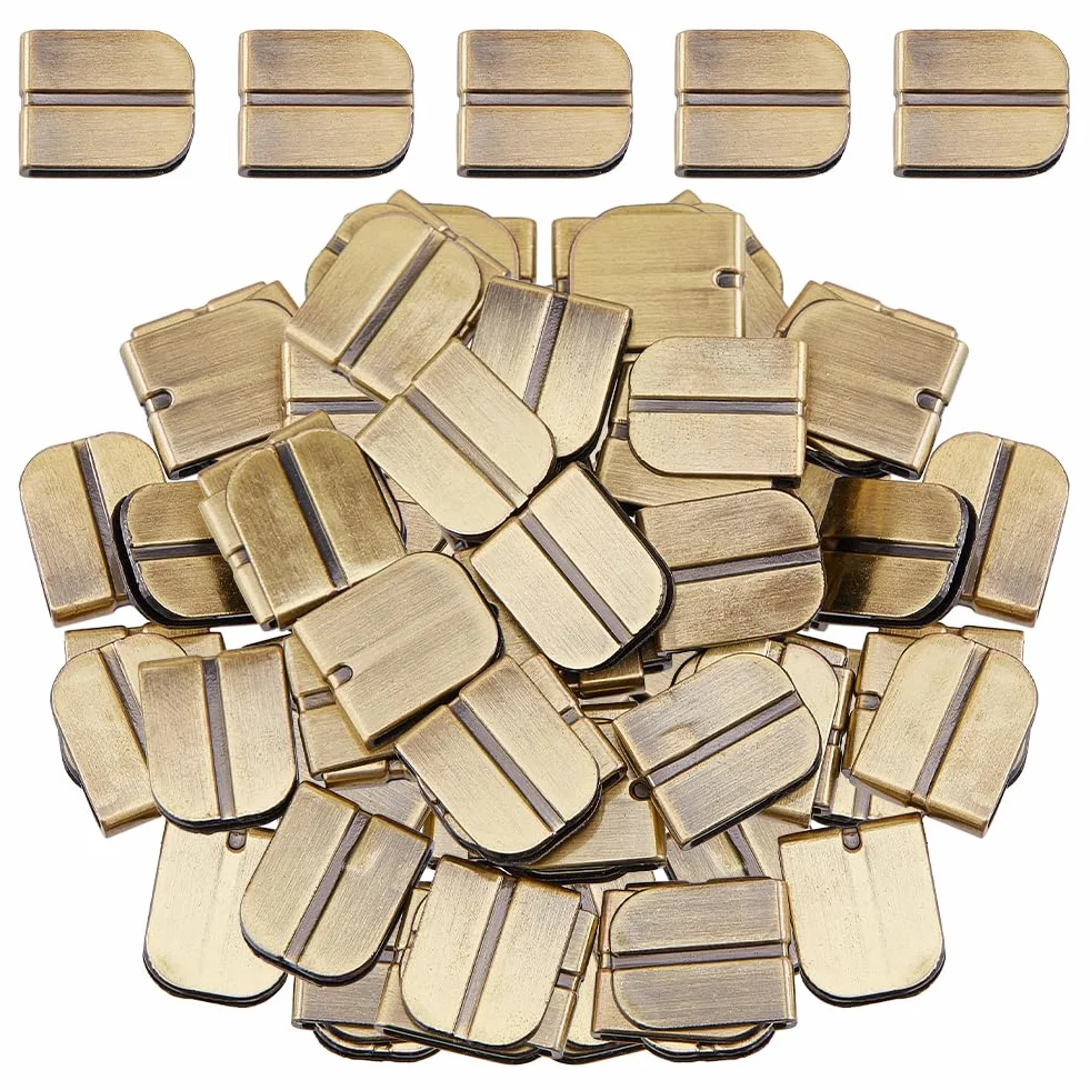 SUPERFINDINGS 50 protezioni angolari per libri, color bronzo antico, protezioni per bordi in lega, protezioni decorative per album fotografici, menù e quaderni