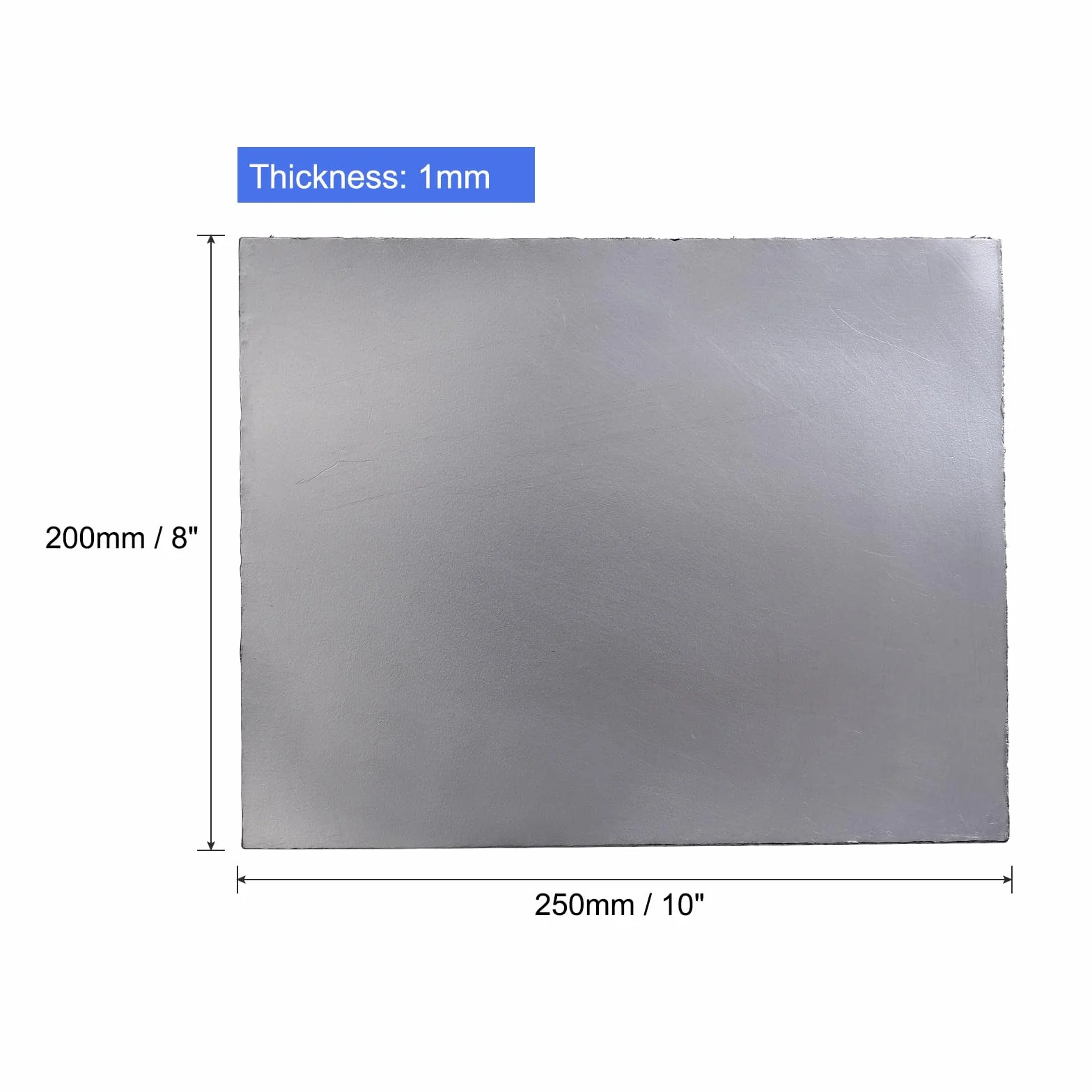 PATIKIL Grafite Pellicola Flessibile Guarnizione Foglio 250x200x1mm 2pz