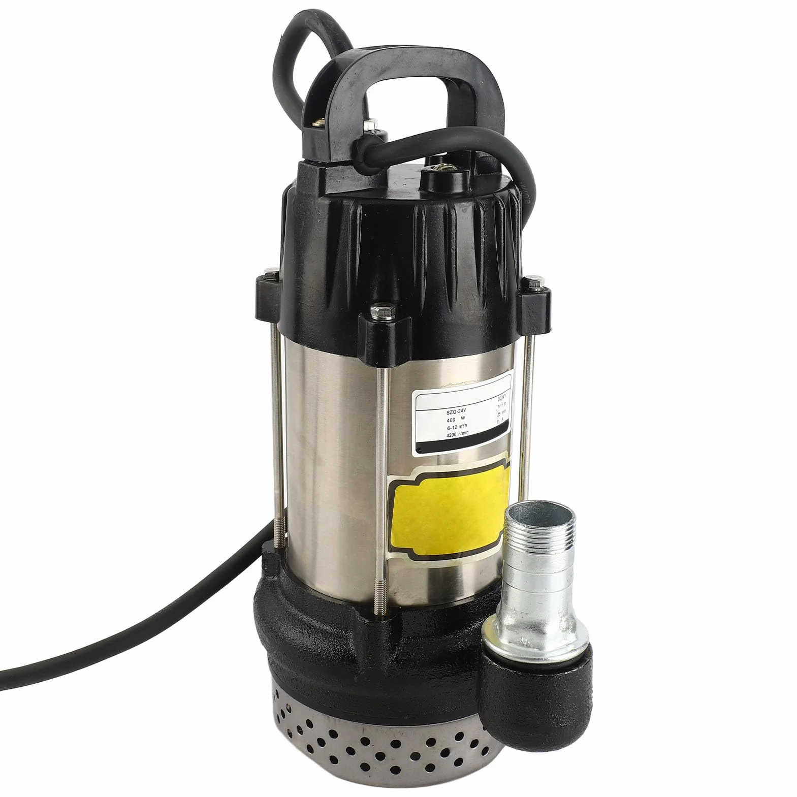 Naroote Bomba de Agua Sumergible, Bomba Sumergible de Agua Sump Pump SZQ Sottomarino SZQ - 24V 400W DC24V 1in Pompa Sommersi a DC Spazzole Senza Spazzole SCUPA