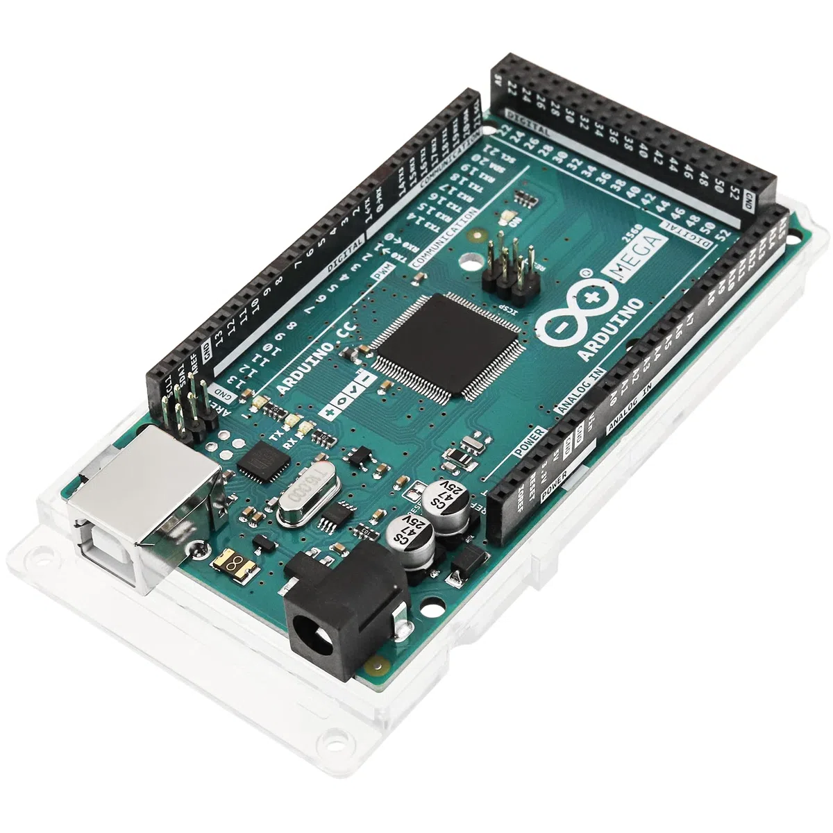 Arduino Mega 2560 REV3 [A000067] - Scheda di sviluppo con microcontrollore ATmega2560, ideale per progetti complessi, robotica, automazione e applicazioni con molti I/O.