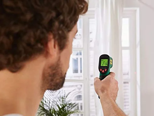 Parkside Termometro Digitale Laser a Infrarossi Pistola Misuratore di Temperatura