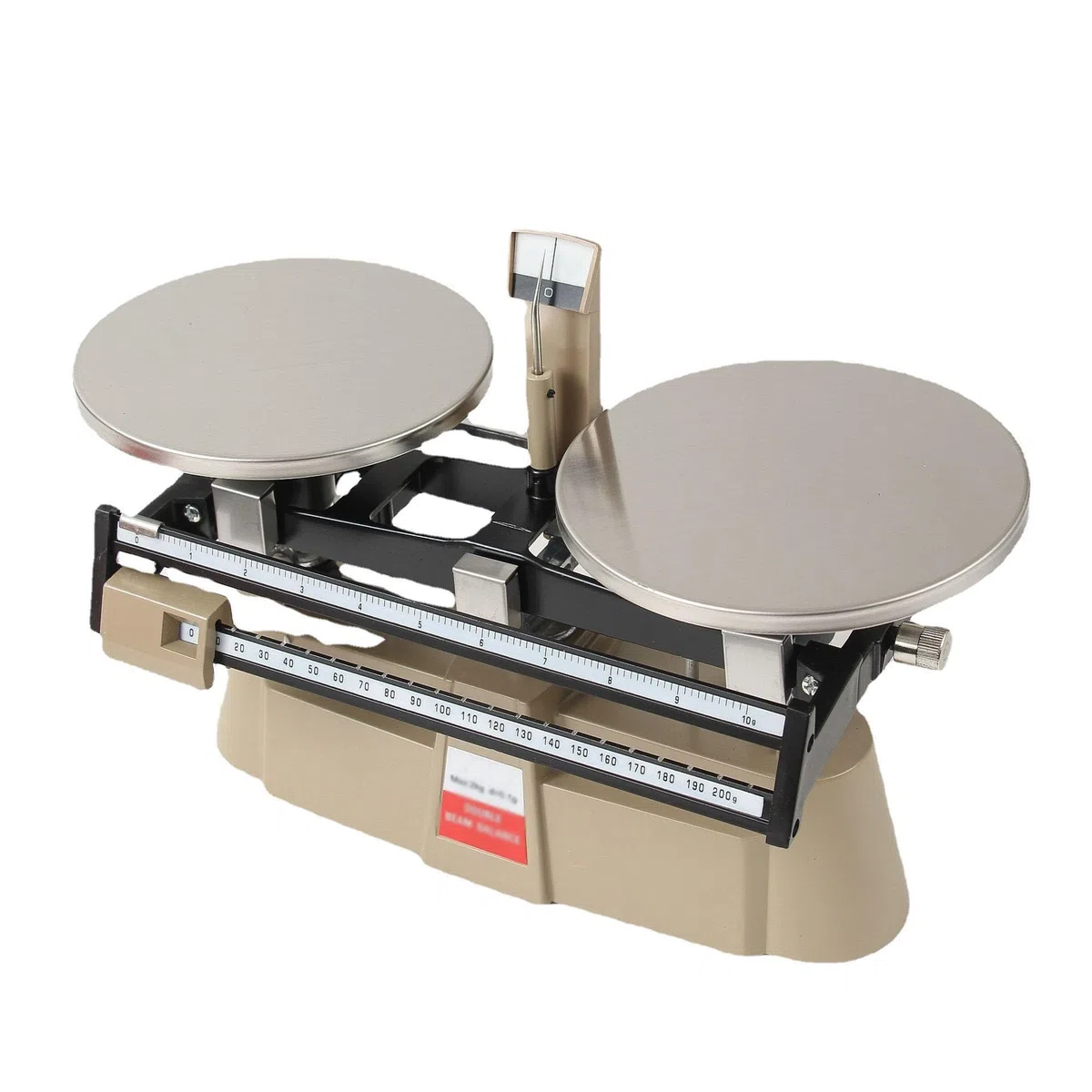 Báscula Analítica De Laboratorio Con Doble Platillo, Balanza Mecánica De Precisión Con Doble Platillo, Incluye 4 Pesas,rango De Pesaje: 0,1 G-2000 G,alta Precisión: 0,1 G,diámetro Del Platillo:15 CM