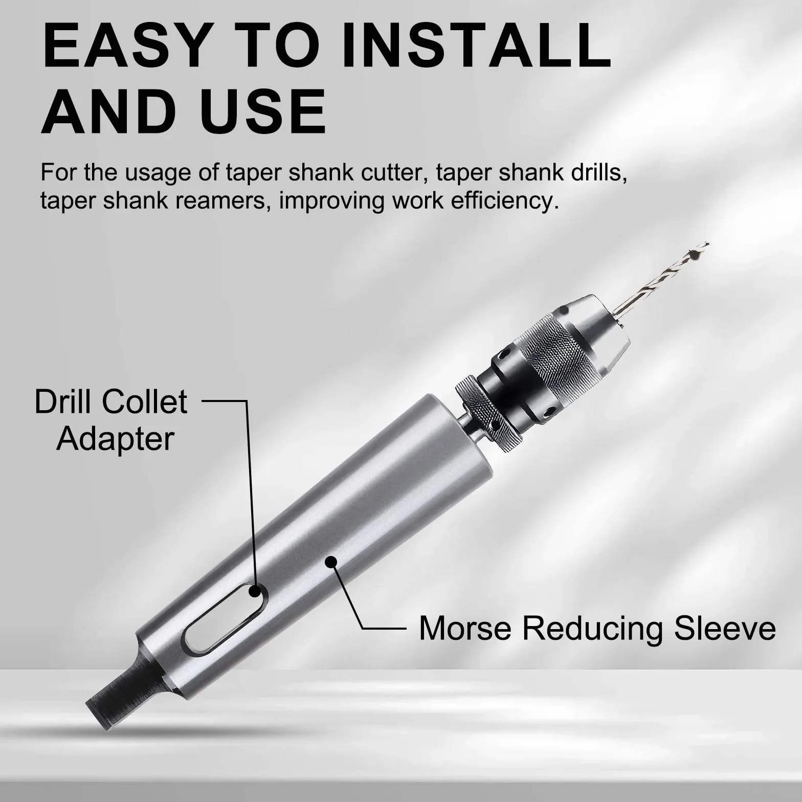 LALAGO 3Pcs Cono Morse Drill manicotto di riduzione Adattatore per tornio fresatura (MT1 a MT2, MT2 a MT3, MT3 a MT4)