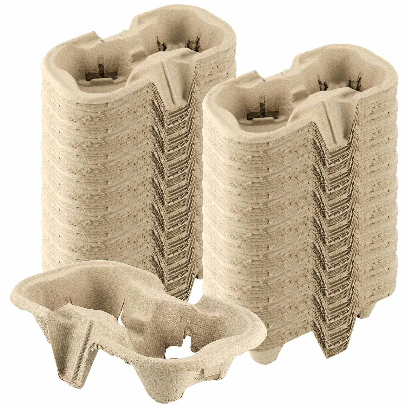 KEILEOHO 100 portabicchieri in fibra di cellulosa, 22 x 11 x 4,5 cm