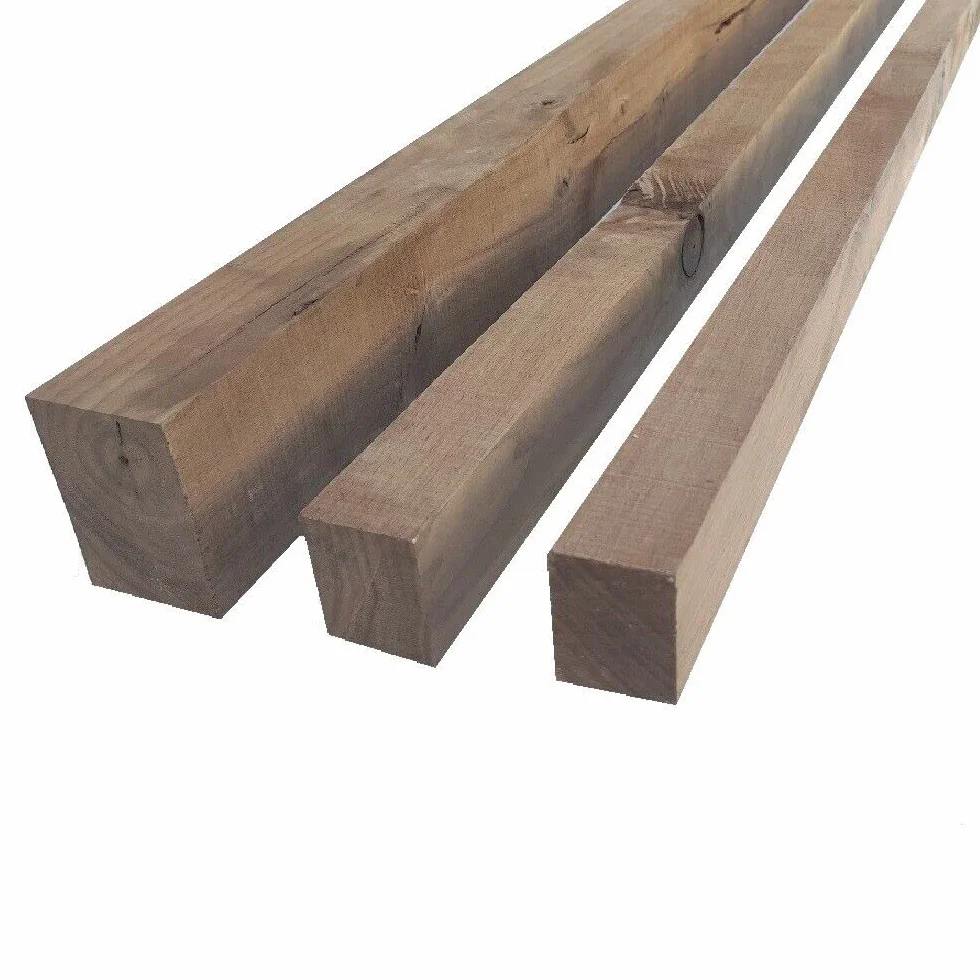 Listello Legno Massello Noce Canaletto Grezzo 50x50x1500 mm