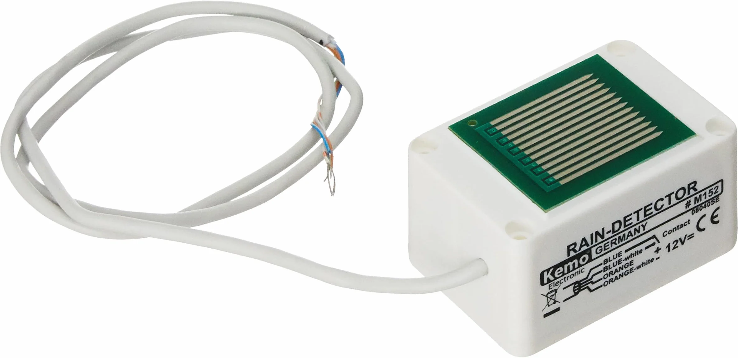 Kemo M152 Sensore di pioggia Bianco/Verde