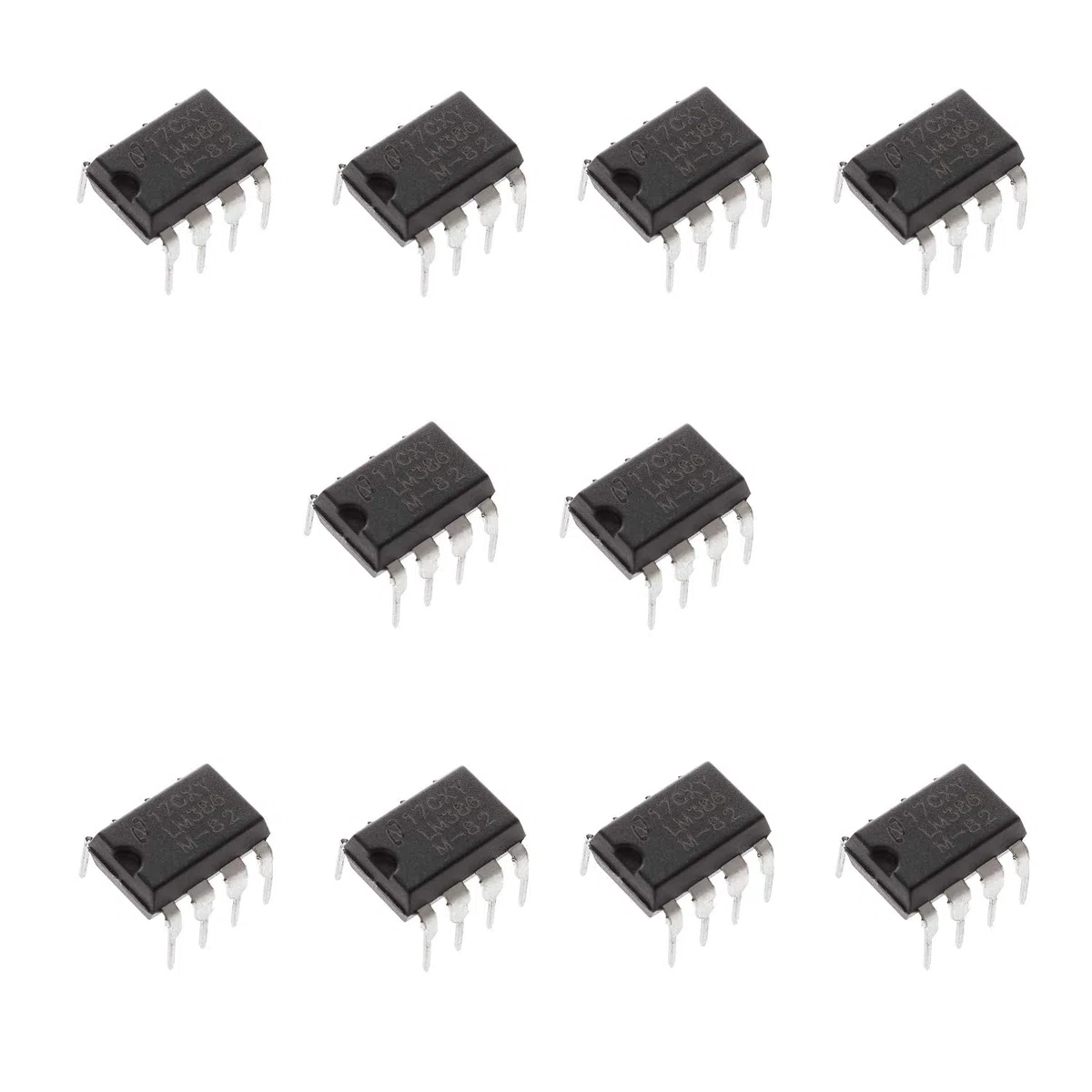 LM386N LM386 - Amplificatore di potenza audio a bassa tensione, 10 pezzi, 300 kHz, 8 pin, PDIP Mono, DIP-8
