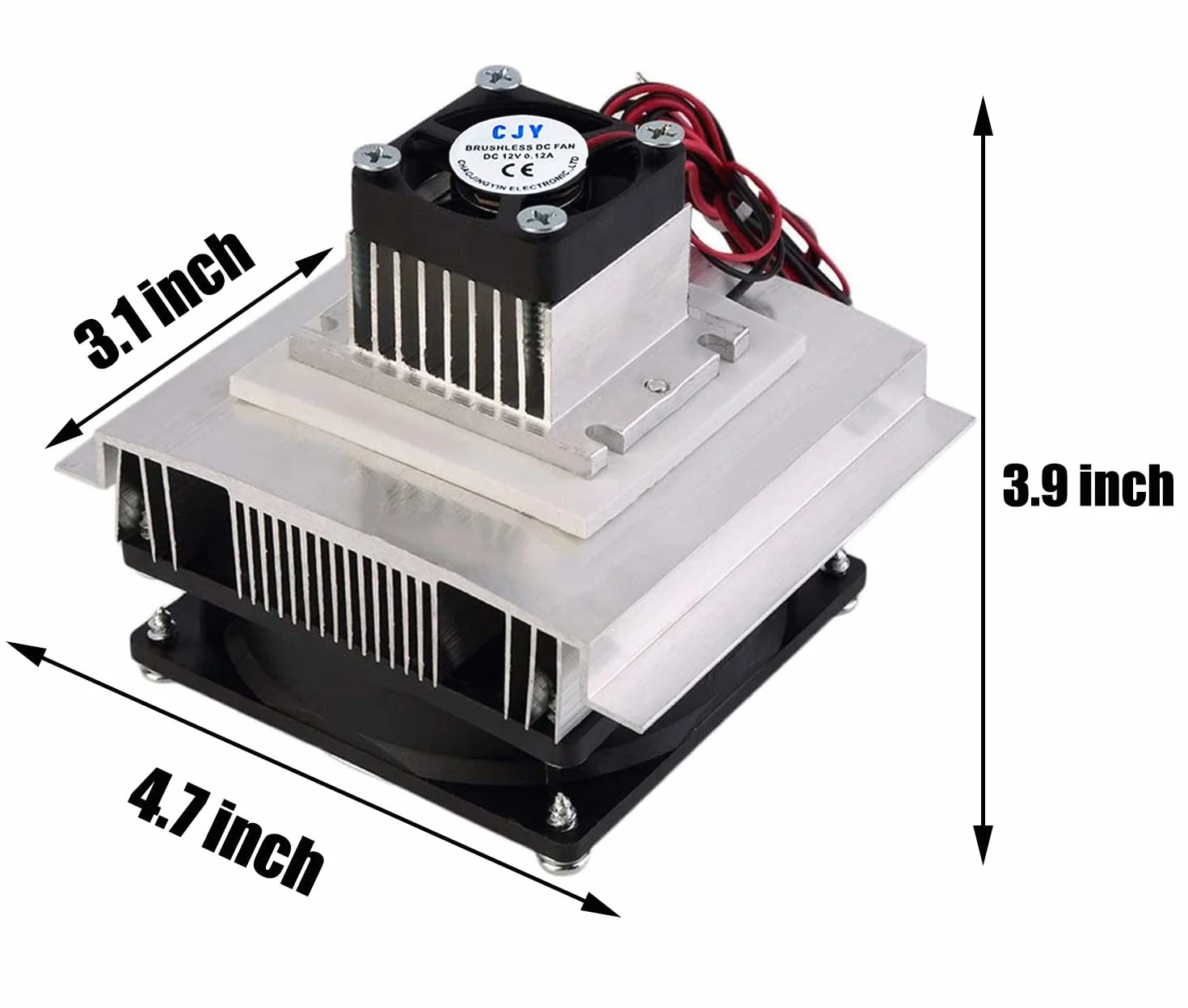 DC 12 V FAI DA TE Termoelettrico Peltier Refrigerazione Sistema di Raffreddamento Kit Semiconduttore Cooler Dissipatore di Calore Conduzione Modulo Frigo Mini Condizionatore D'aria