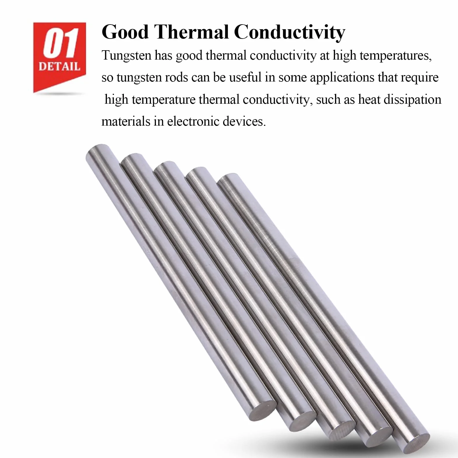 PHasz Diametro Asta in Tungsteno 1,2-5 Mm, Barra Tonda Solida in Tungsteno Lunghezza 100 Mm Materie Prime per La Ricerca Scientifica Industriale,Diameter 6mm
