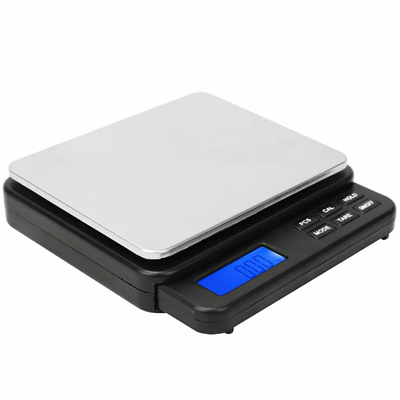 Bilancia Digitale per Alimenti, 1000g/0.01g Bilancia Mini Gram Ad Alta Precisione Bilancia da Cucina Digitale Bilancia Elettrica con Display LCD Retroilluminato Blu per Cucinare,