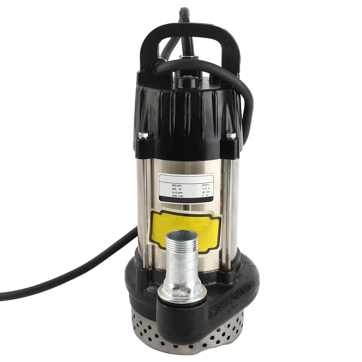 Naroote Bomba de Agua Sumergible, Bomba Sumergible de Agua Sump Pump SZQ Sottomarino SZQ - 24V 400W DC24V 1in Pompa Sommersi a DC Spazzole Senza Spazzole SCUPA