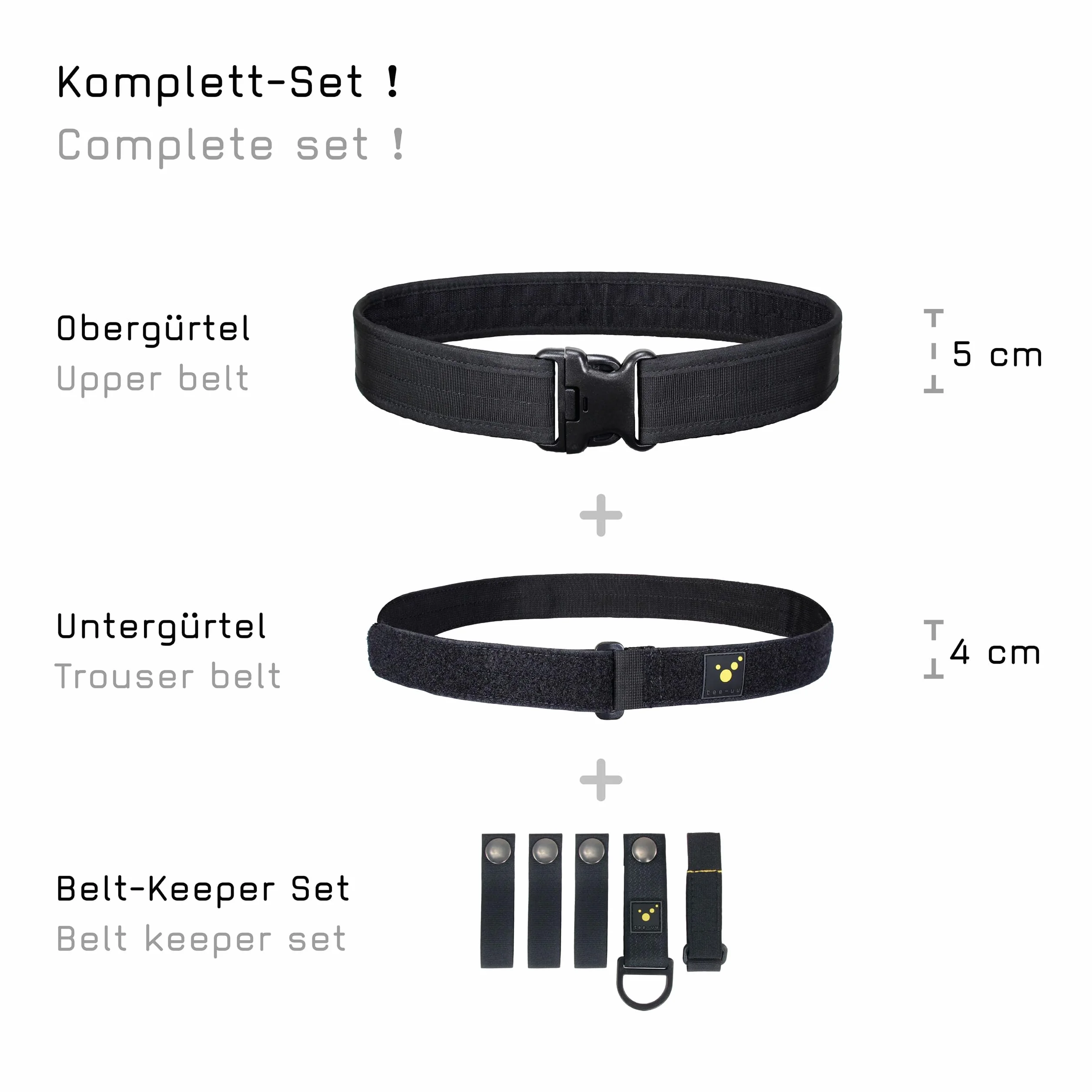 Cinturone per Emergenze BLACK S-XXL