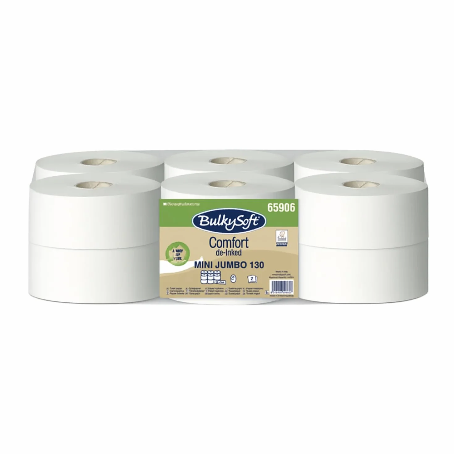 VIRSUS Carta Igienica Industriale Mini Jumbo Rotolo 12 rotoli 130mt