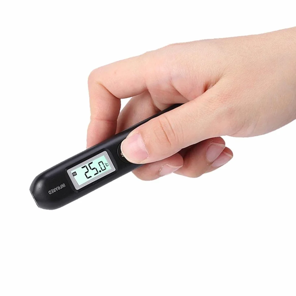Mini Termometro Infrarossi Schermo LCD Penna Tascabile Misurazione Temperatura Celsius Fahrenheit