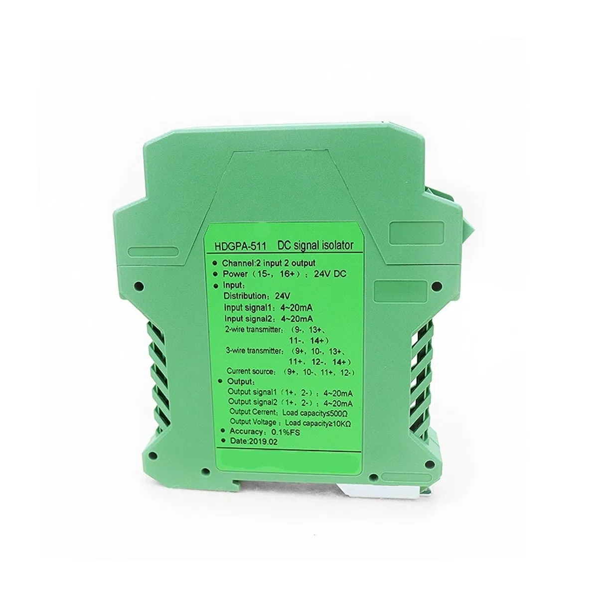 Convertitore di Segnale analogico Rail 0-10v Ingresso 0-20ma Isolatore di Segnale(1 in 2 out)