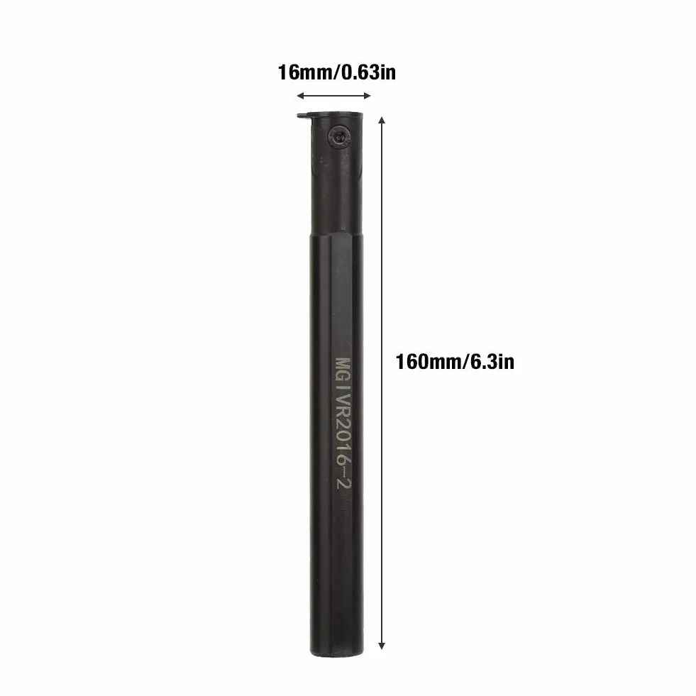 Utensile Filettatura Interna, Utensili Tornitura Interna, MGIVR2016-2 Utensili di Tornitura per Tornio CNC, Barra di Alesatura con Supporto per Scanalatura Filettatura Iinterna da 16 mm con Chiave