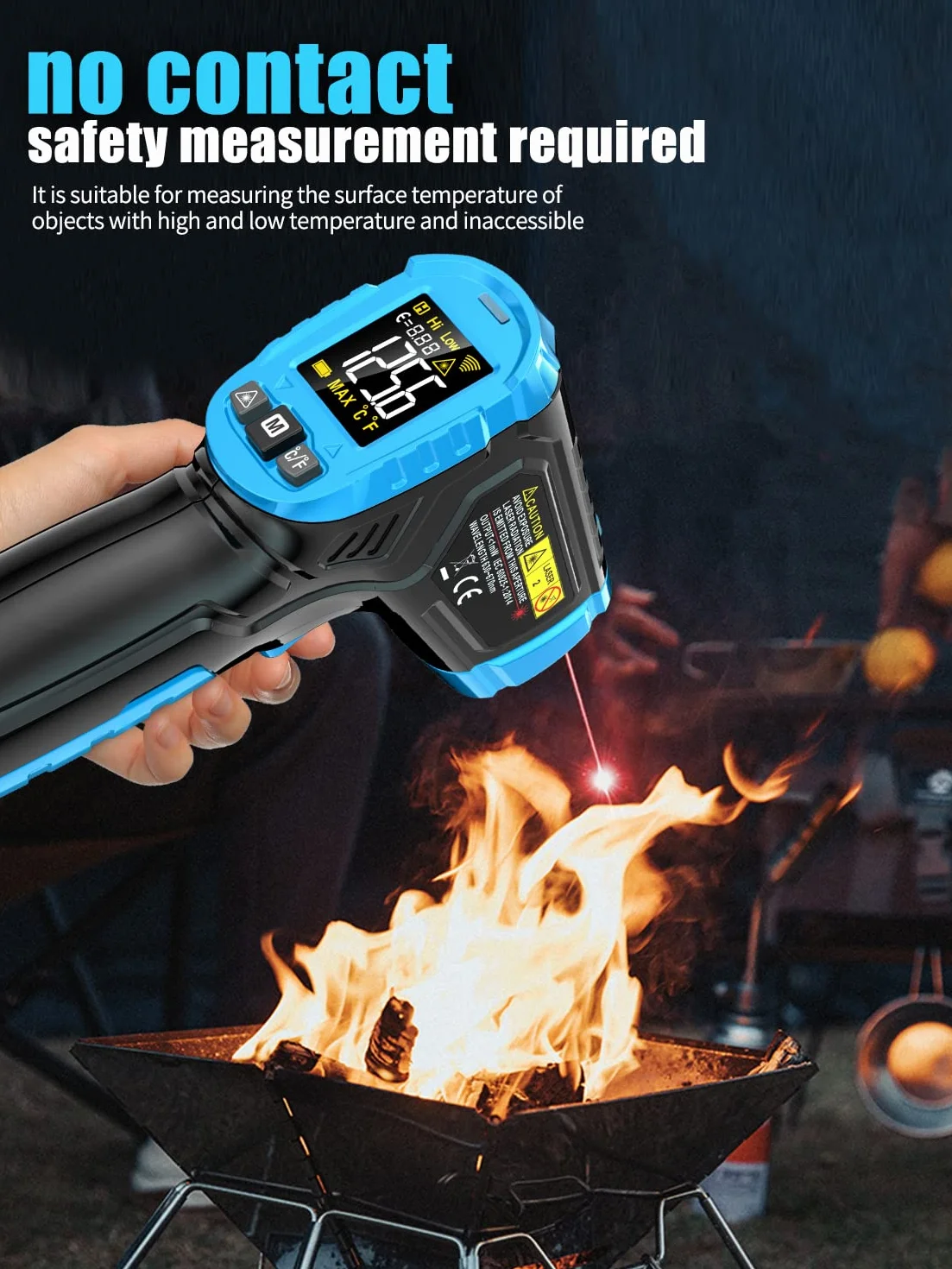 Termometro a infrarossi Pistola Laser IR Temp Gauge G600A -58°F - 1112°F