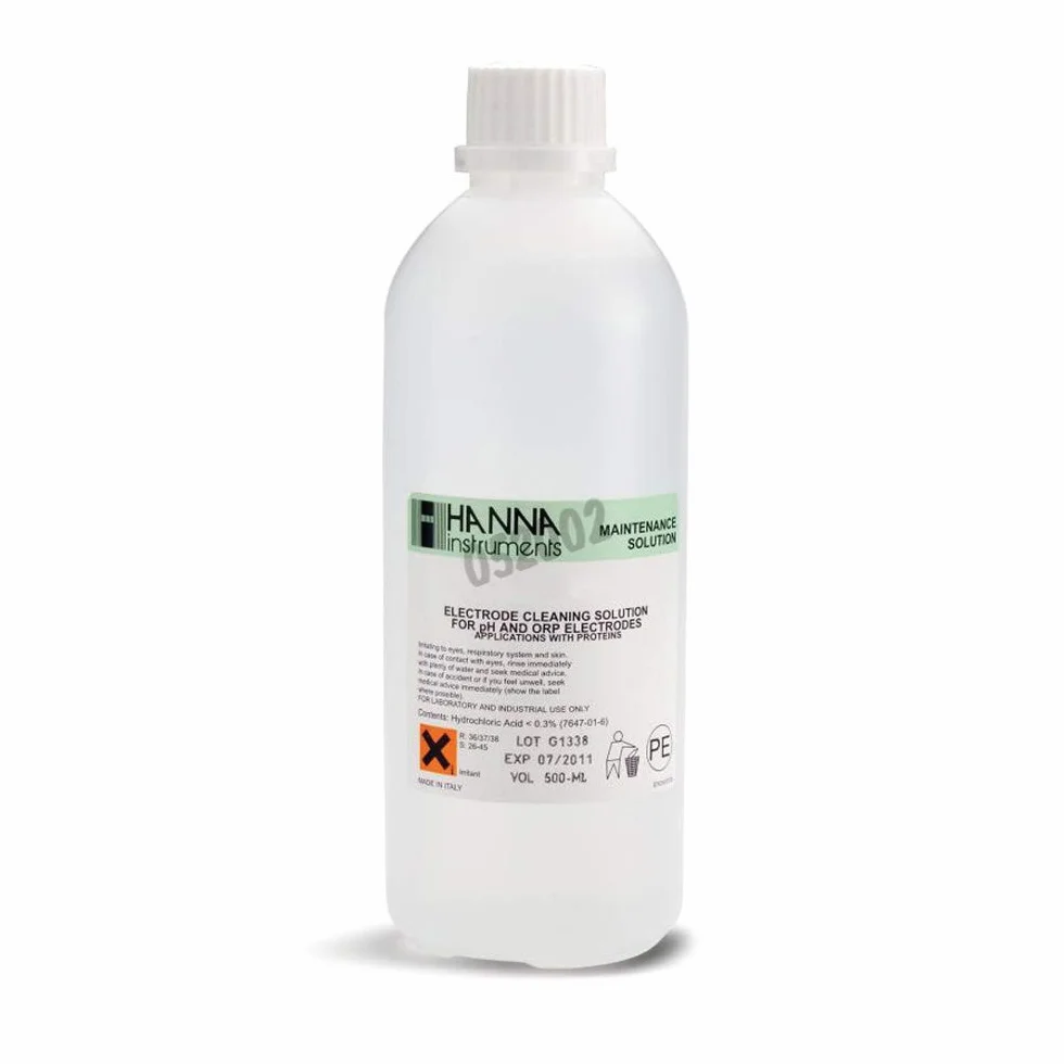 Hanna Instruments HI7061L Electrode Cleaning Solution, 500 mL