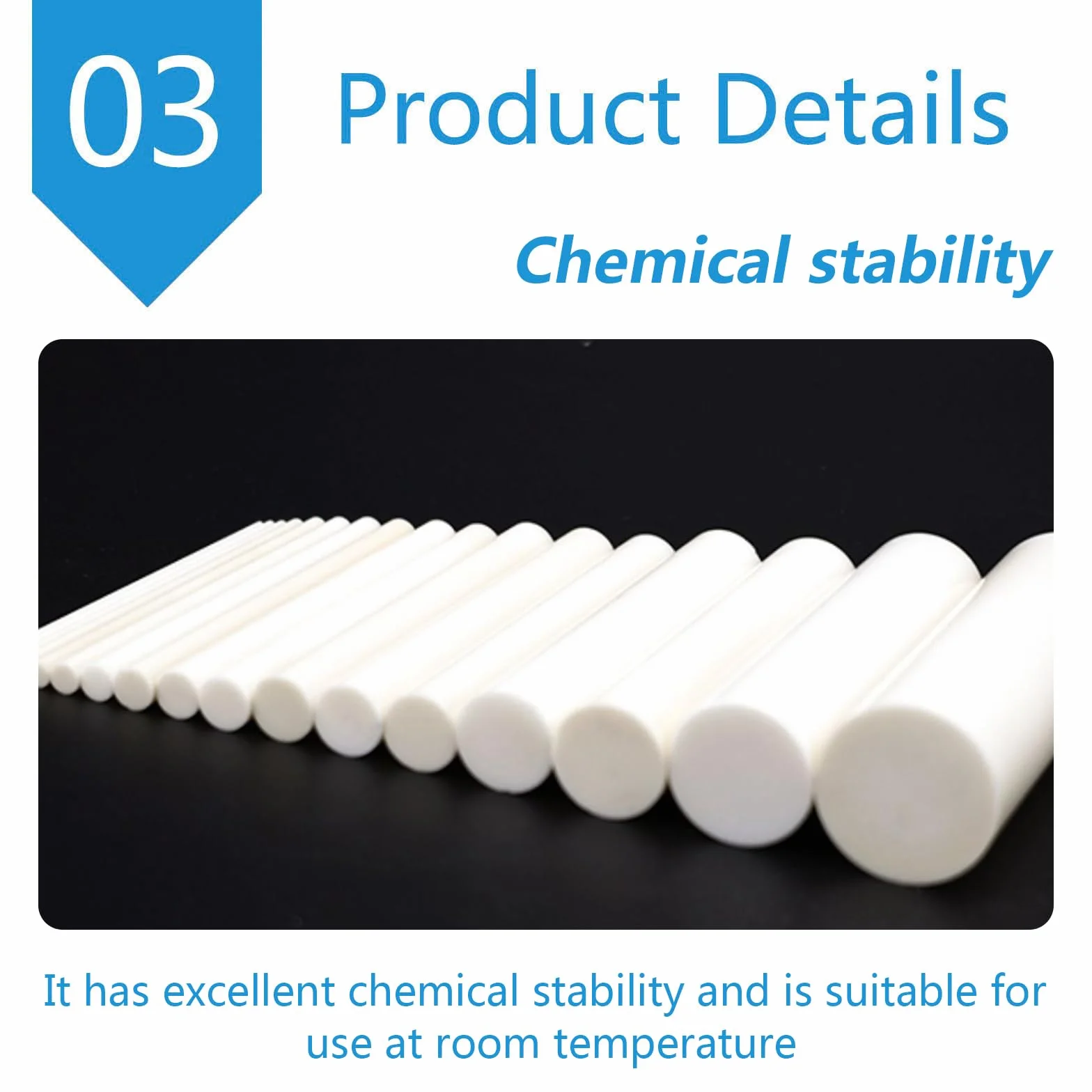Barre in Ceramica di zirconio, Zirconia Ceramic Rods White 0.4-12mm Diameter 100mm Length(Diameter:4mm)