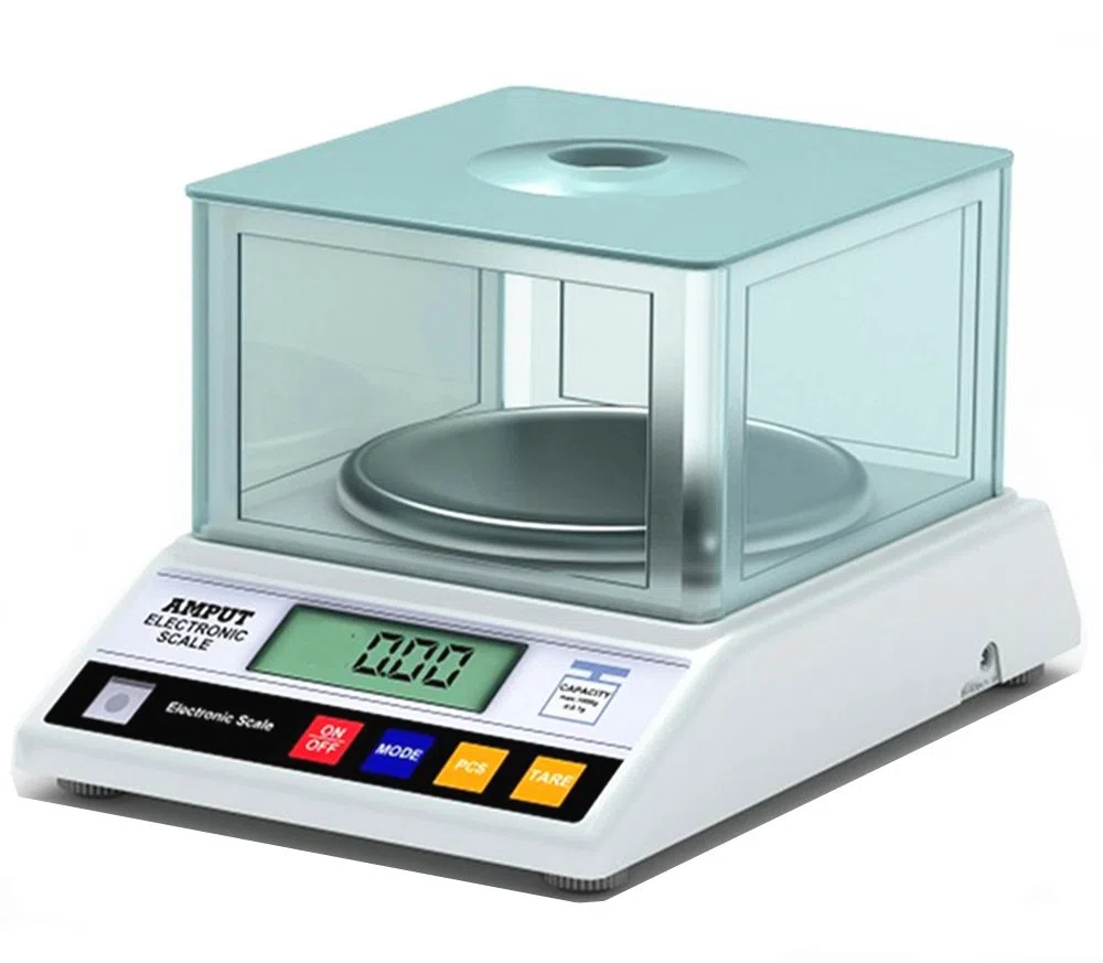 CGOLDENWALL - Bilancia elettronica da laboratorio, ad alta precisione, con funzione di conteggio, approvata CE, 0,01 g, 300g, 1