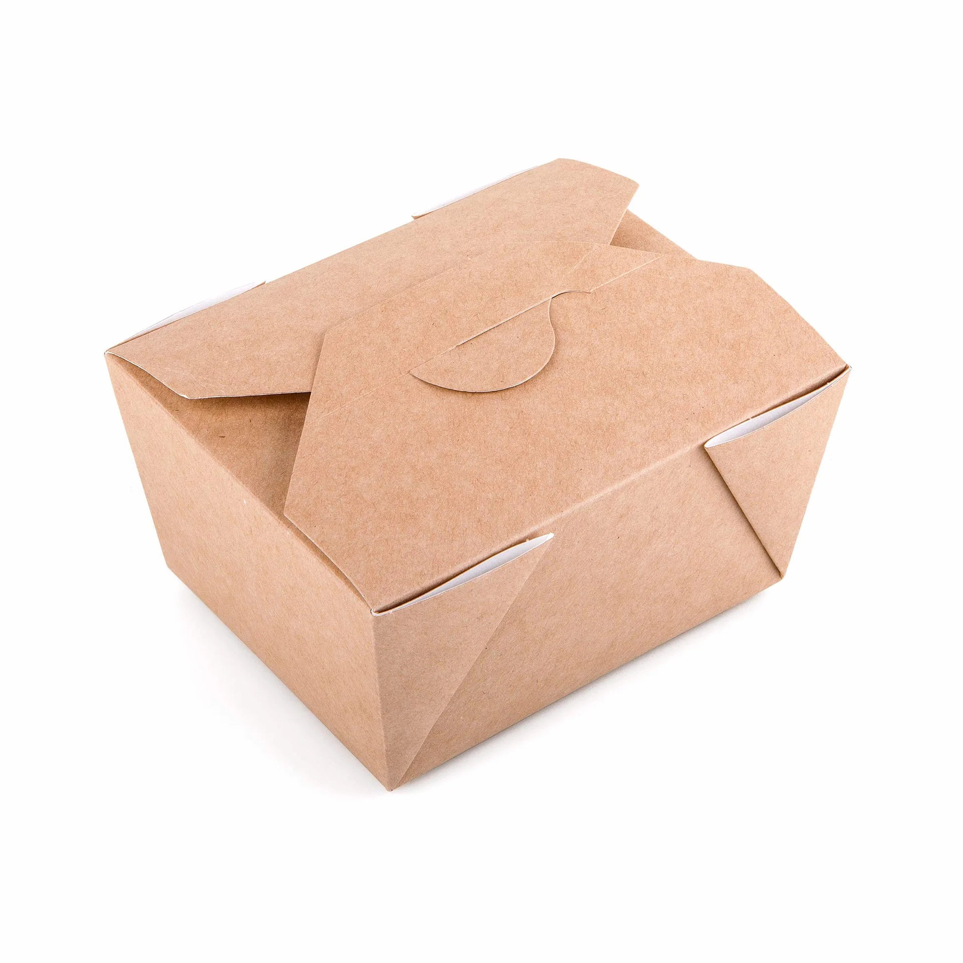 Scatola contenitore alimenti in carta kraft 600 ml monouso a prova di perdite confezione da 50