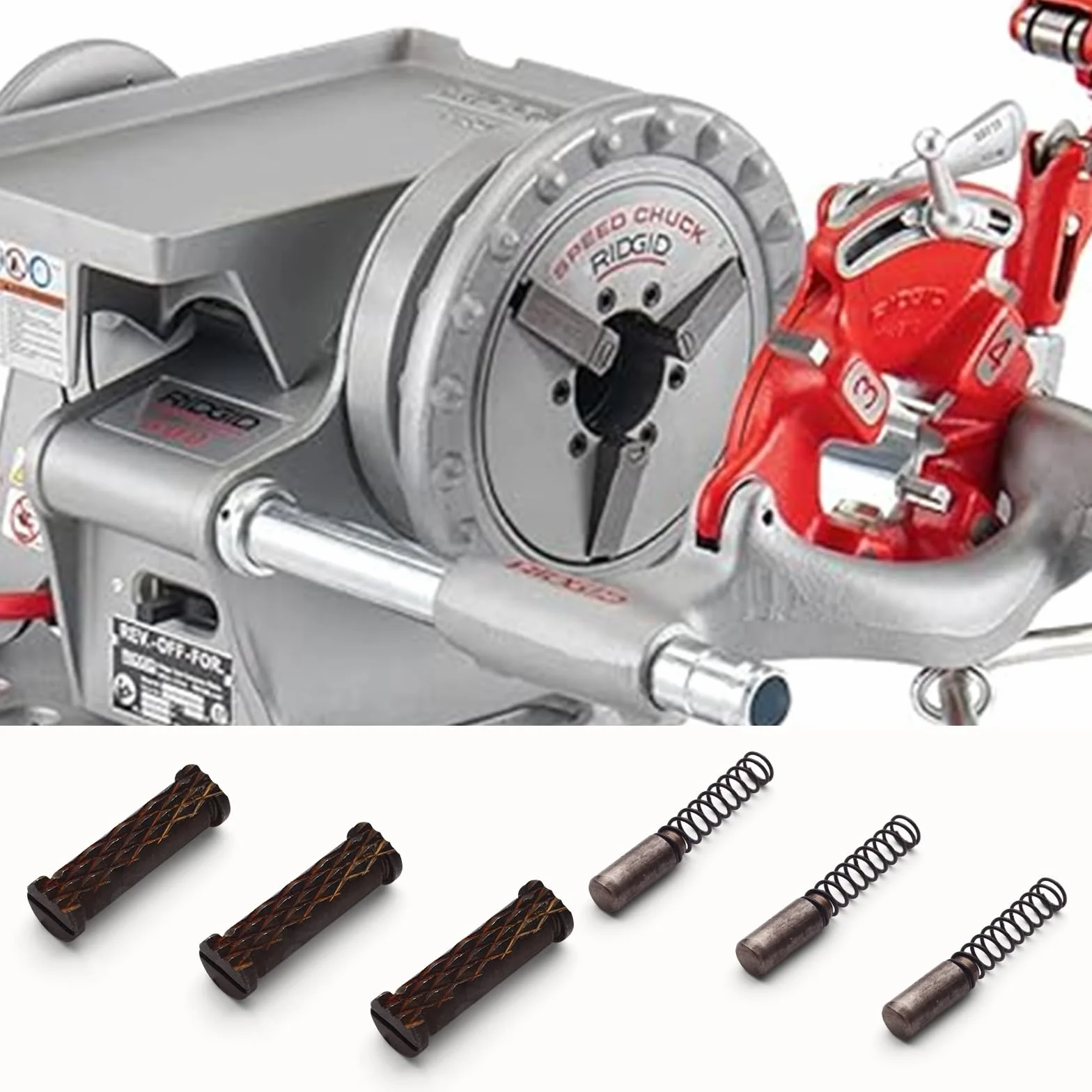 RIDGID 300 535 Set di inserti per ganasce anteriori per filettatrici per tubi