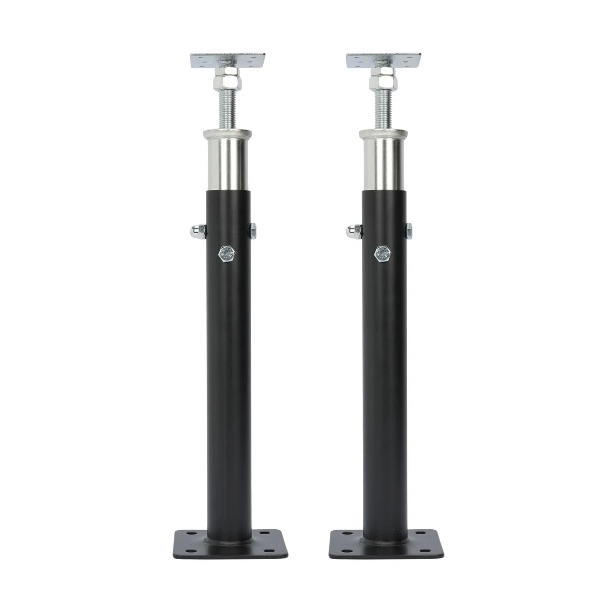2 martinetti da pavimento per seminterrato, gamma di altezza da 50 a 85 cm, martinetti regolabili da pavimento per casa, capacità massima 1995,8 kg (ciascuno), martinetto telescopico per