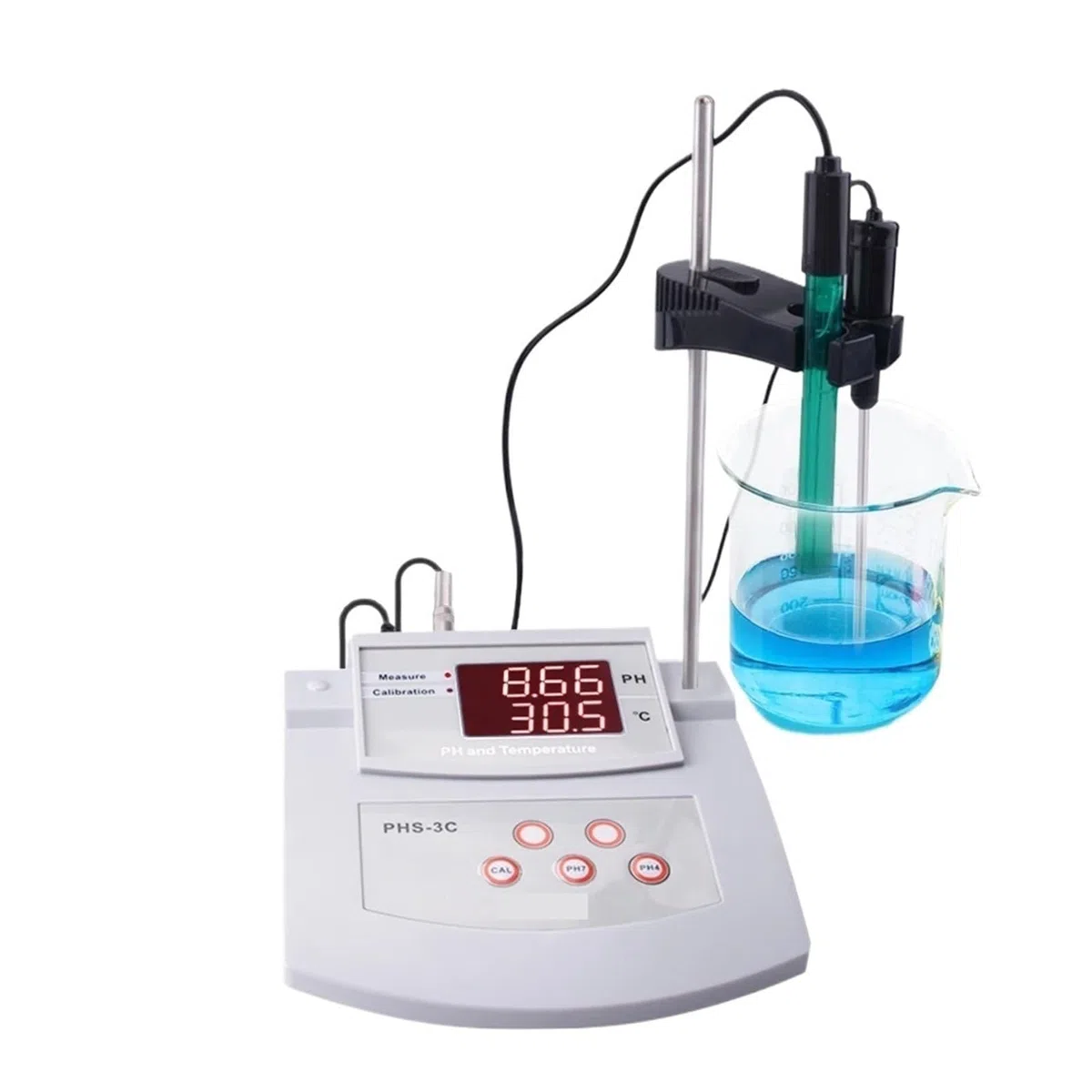 Tester di acidità e alcalinità del pH da laboratorio, misuratore di pH da tavolo da laboratorio, for acqua, vino, birra, acqua