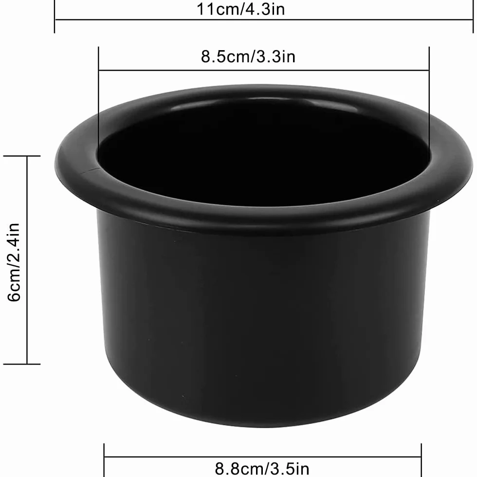 Portabicchieri in Plastica da Incasso per Auto Barca Camper Tavolo 4 Pezzi