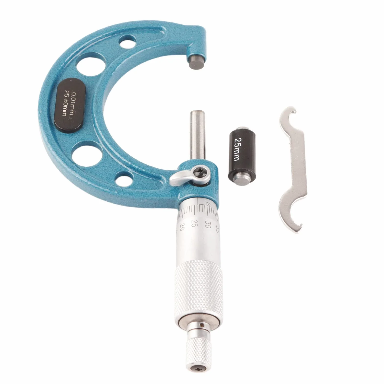 Micrometro per Esterni 0,01 mm Acciaio Inossidabile (25-50 mm) con Chiave