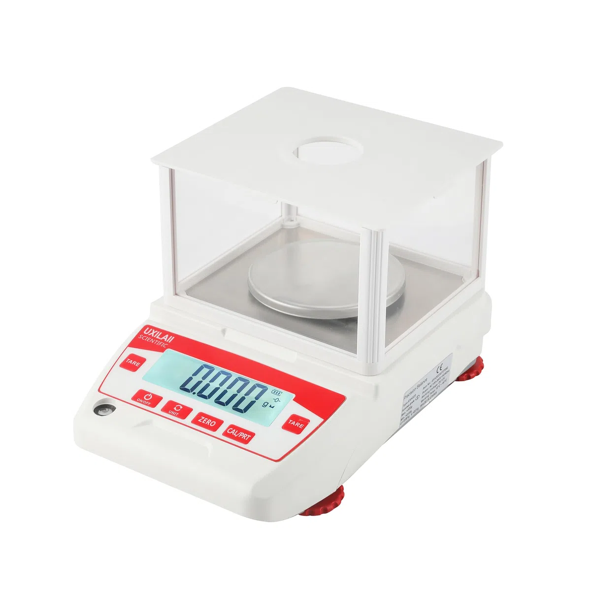 Bilancia analitica 200 g x 0,001 g GN ct Unità Laboratorio Scientifico Elettronica Bilancia Display LCD per Laboratorio Scuole Chimiche Gioielli con Parabrezza in Plastica