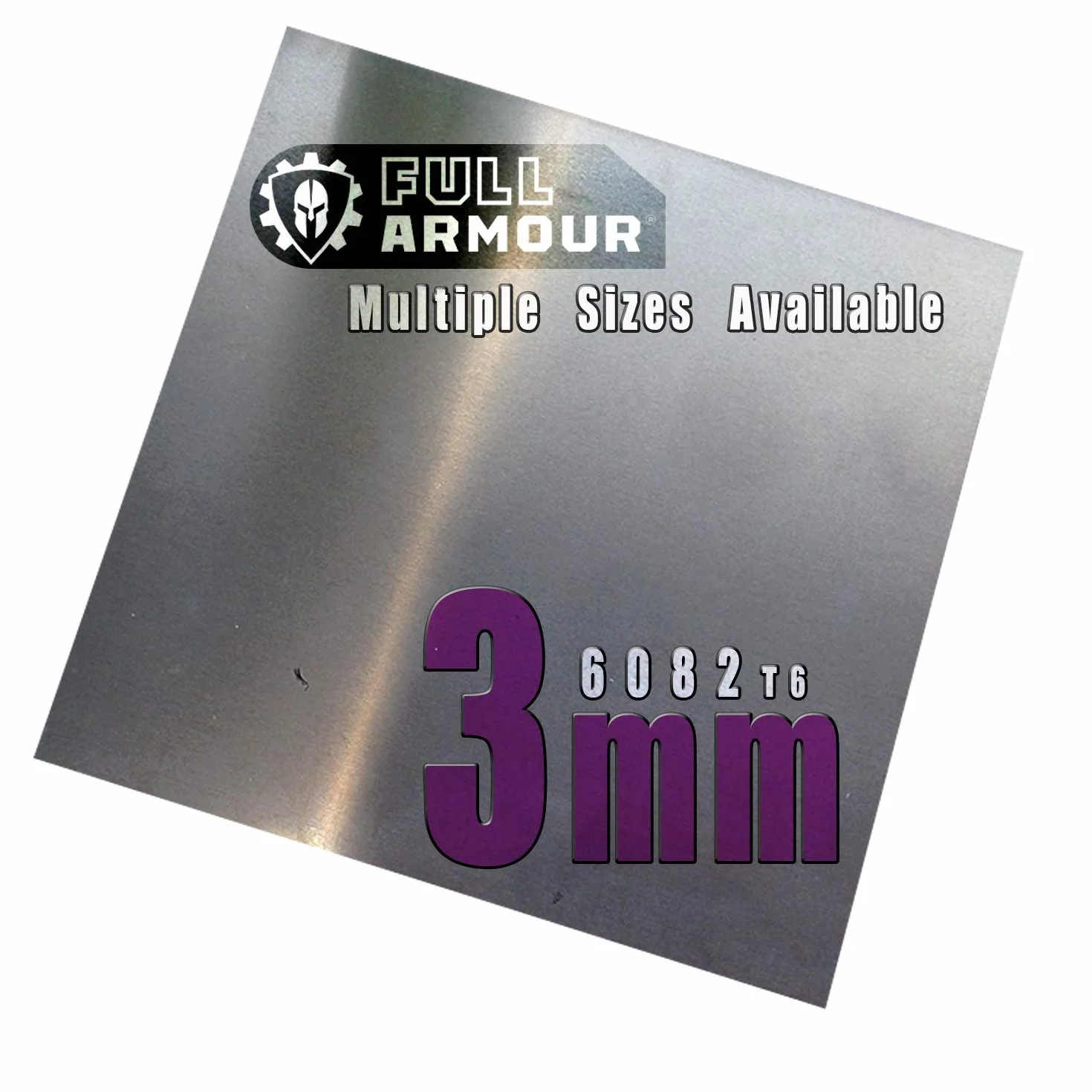 Piastra in alluminio 3 mm 300mm x 300mm