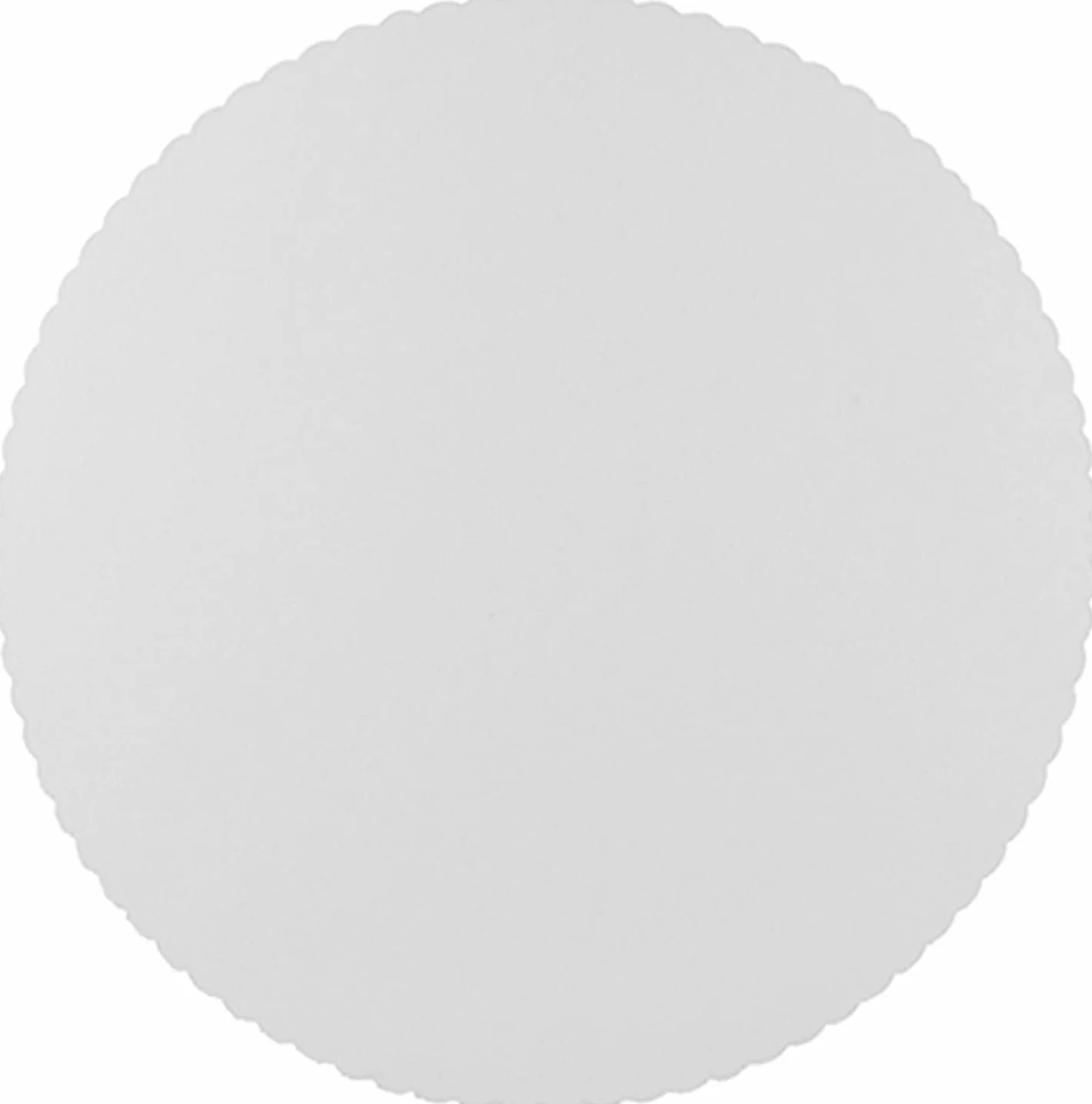 Commerline 100 sottobicchieri per torte Ø 24 cm bianco cartone monouso