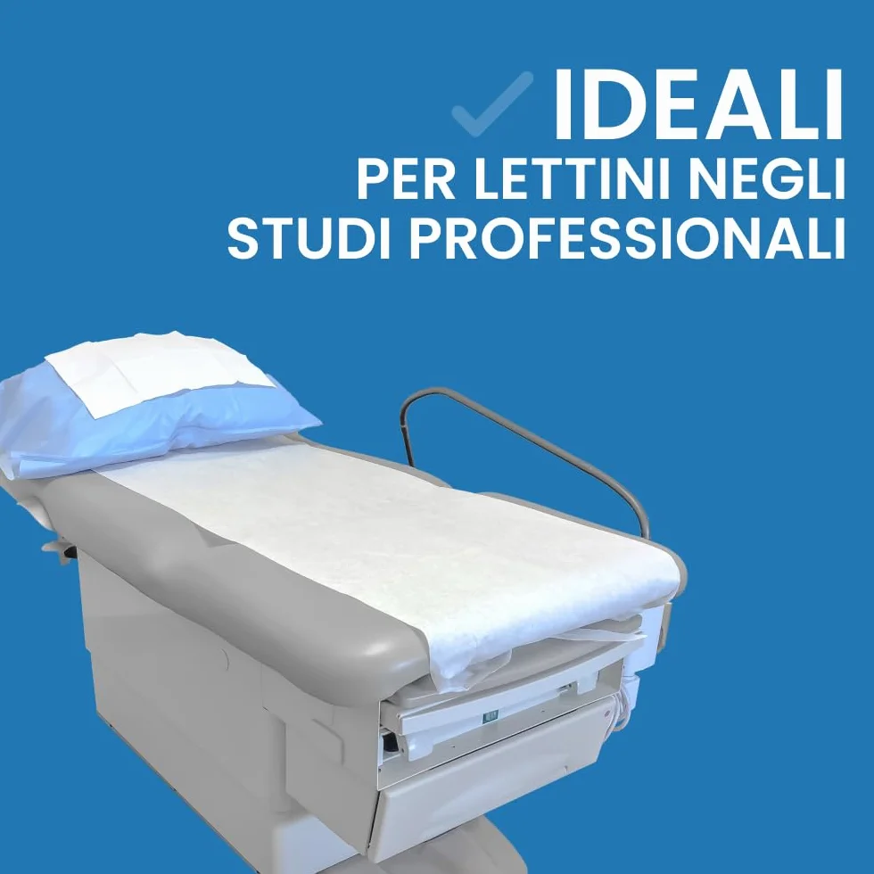 IMBALLAGGI 2000 Rotolo Carta Lettino Massaggio 6 Pezzi 60 cm x 55M 100% Cellulosa Assorbenti Lenzuolini Medici Monouso