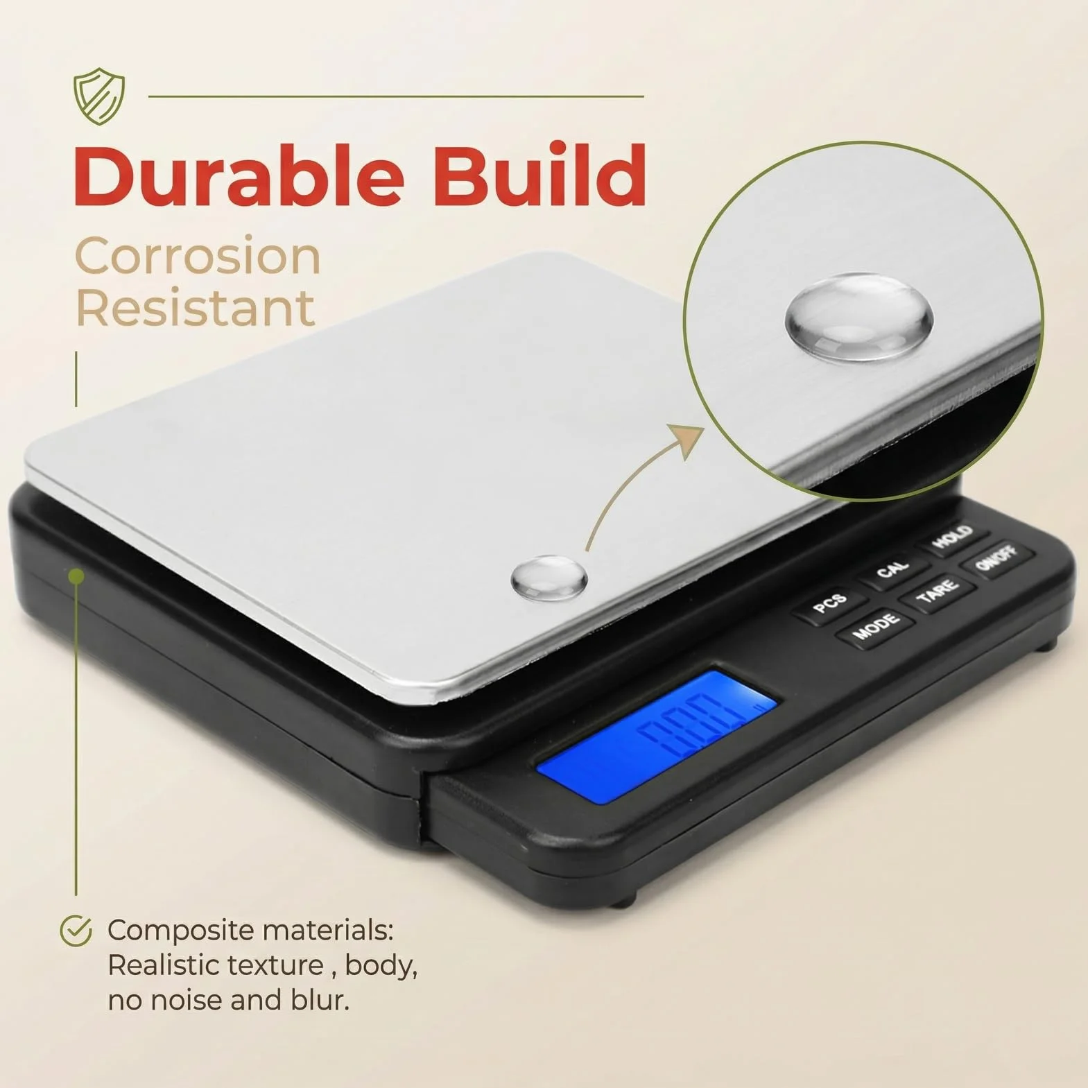 Bilancia Digitale per Alimenti, 1000g/0.01g Bilancia Mini Gram Ad Alta Precisione Bilancia da Cucina Digitale Bilancia Elettrica con Display LCD Retroilluminato Blu per Cucinare,