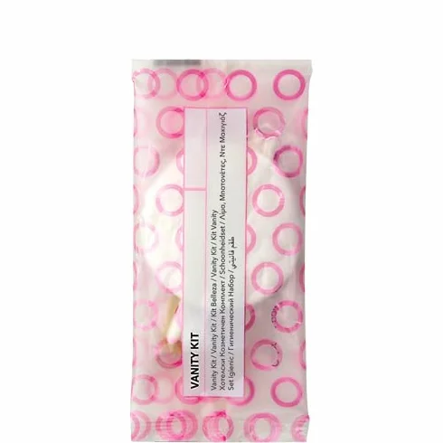 Vanity kit Hotel Confezione da 100 pezzi in flow pack ColorContiene (3 cotton fioc lima per unghie 3 dischetti Stuccanti in cotone) Linea Cortesia Hotel B&B Casa Vacanze set viaggio