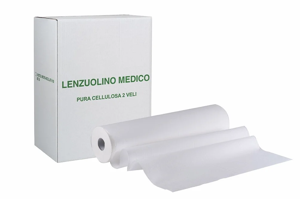 Lettino massaggio lenzuolino Medico 6 rotoli 50 m