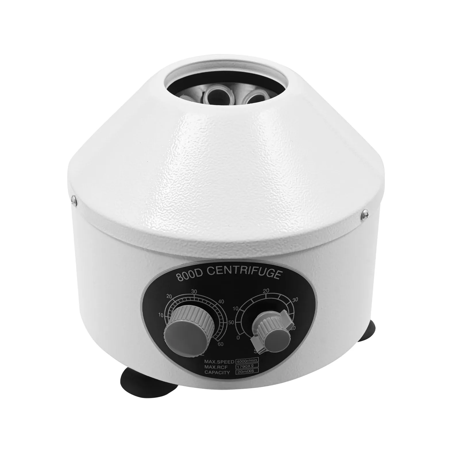 Centrifuga da tavolo da laboratorio, 4000 giri/min, timer da 60 minuti, 1790 x g, 6 x 20 ml, con regolazione continua della velocità per la separazione dei campioni, analisi qualitativa
