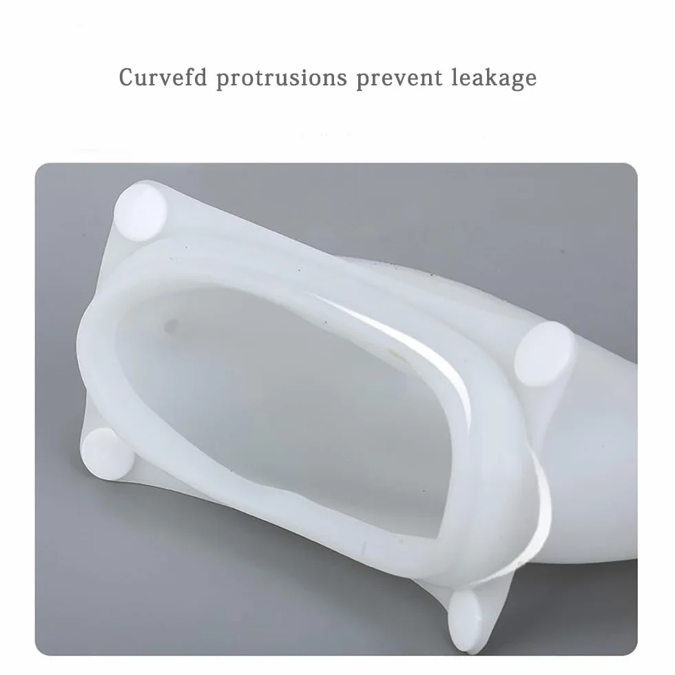Catetere Esterno Uomo, Porta Pipì per Orinatoio con Collettore di Urina in Silicone 2 Sacchetti (Men Grey)