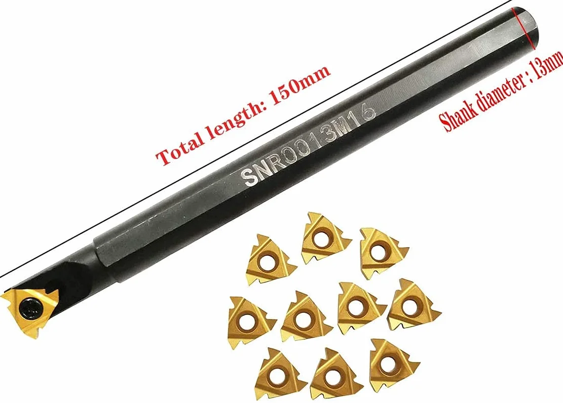 Portautensile per tornio CNC SNR0013M16 16IR AG60 inserti carburo