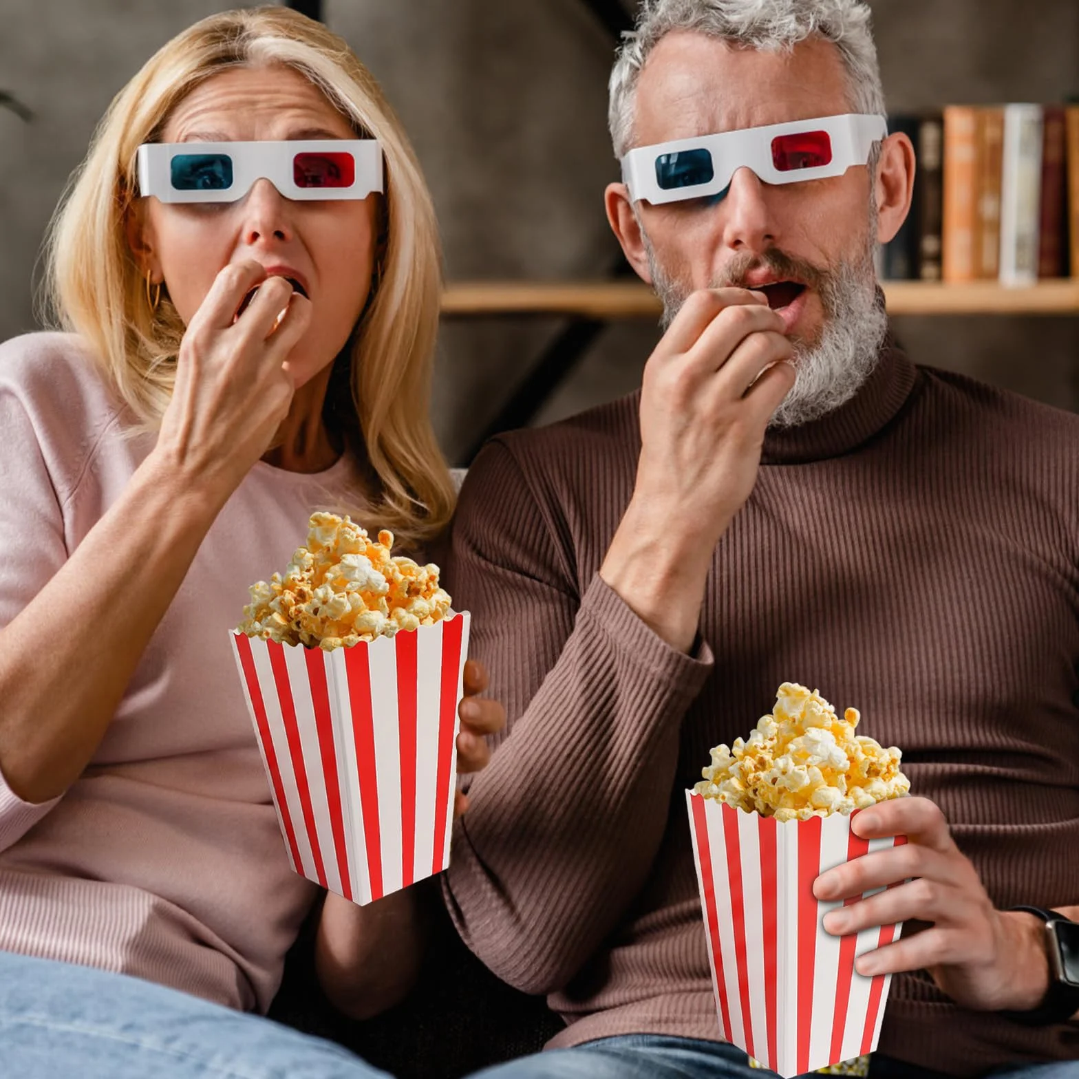 Sacchetti Popcorn Riutilizzabili: Scatole di Cartone per Festa Cinema, Natale, Compleanno