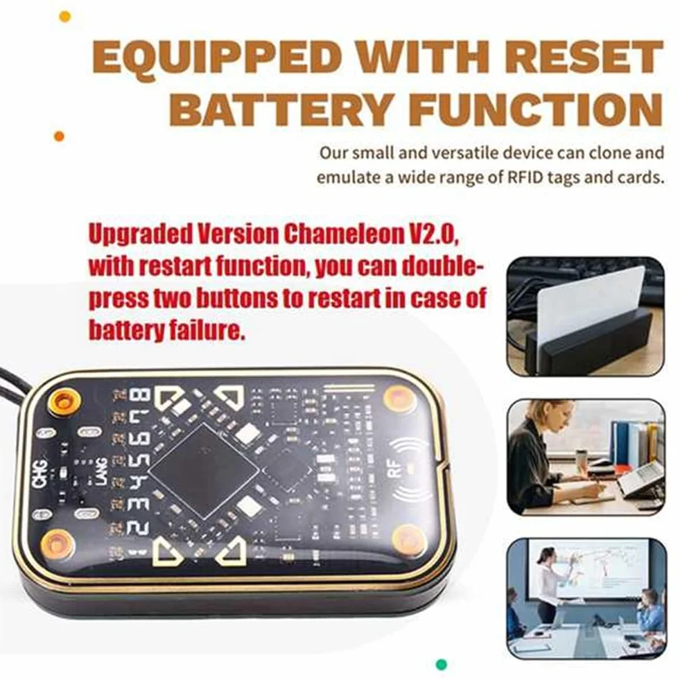 Chameleon Ultra V2.0 RFID Ultimate Emulatore NFC Duplicatore + 3XCUID 6XUID 125Khz 13.56Mhz Card Decodifica Lettore RFID