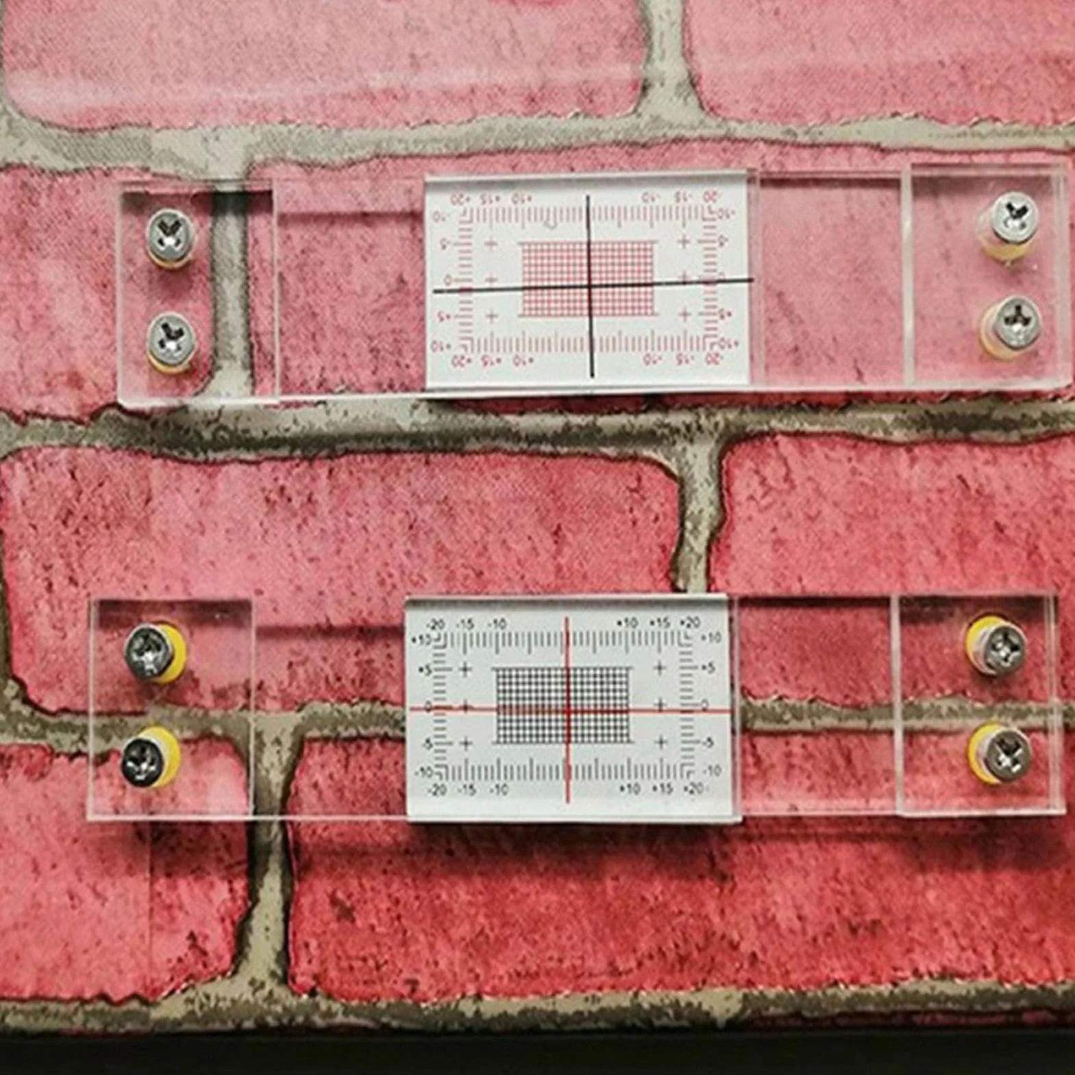 Kit Registrazione Monitoraggio Fessure, 10 Fessurimetro Manuale per Crepe Parete, Strumento Misurazione Porta