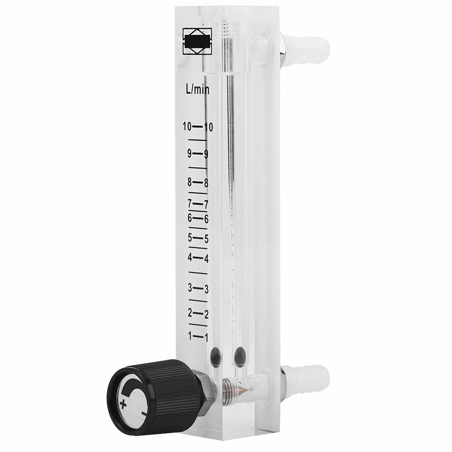 Flussimetro Gas 1-10LPM Valvola Controllo Flusso Scale Numerica Misuratore Flusso d'Aria Ossigeno 0~3LPPM 0.6Mpa 0-60°C