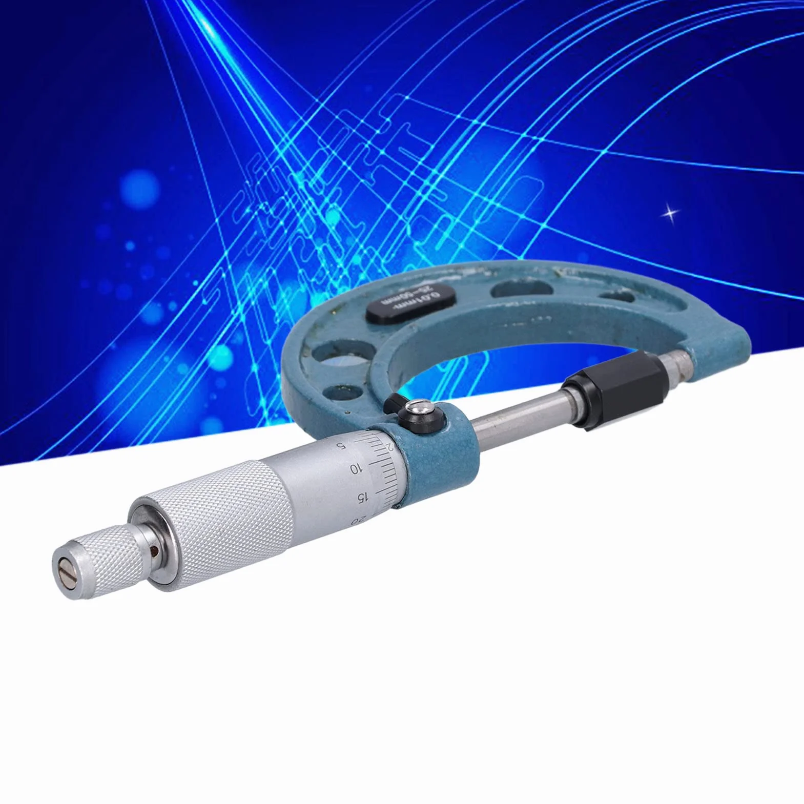 Micrometro per Esterni 0,01 mm Acciaio Inossidabile (25-50 mm) con Chiave