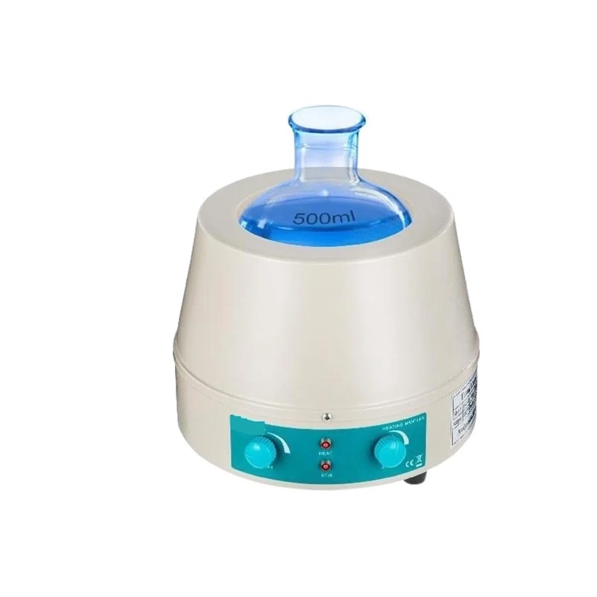 500ML Manopola Agitador Magnetico 0-1600RPM Liquido Riscaldamento Mantello Agitatore Piastra Calda Vortrx Mixer Shaker for Laboratorio Chimico